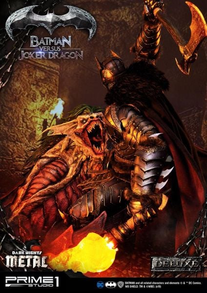 Batman VS Joker Dragon (Deluxe Version) Statue (Dark Nights Metal) - Prime 1 Studio 1:3 Scale Ultimate Museum Masterline