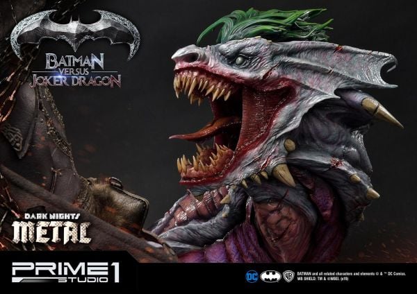 Batman VS Joker Dragon (Deluxe Version) Statue (Dark Nights Metal) - Prime 1 Studio 1:3 Scale Ultimate Museum Masterline