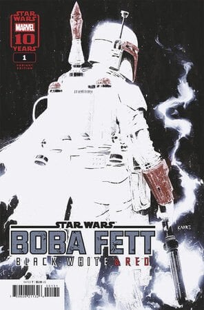 STAR WARS: BOBA FETT - BLACK, WHITE & RED #1 KAARE ANDREWS VARIANT