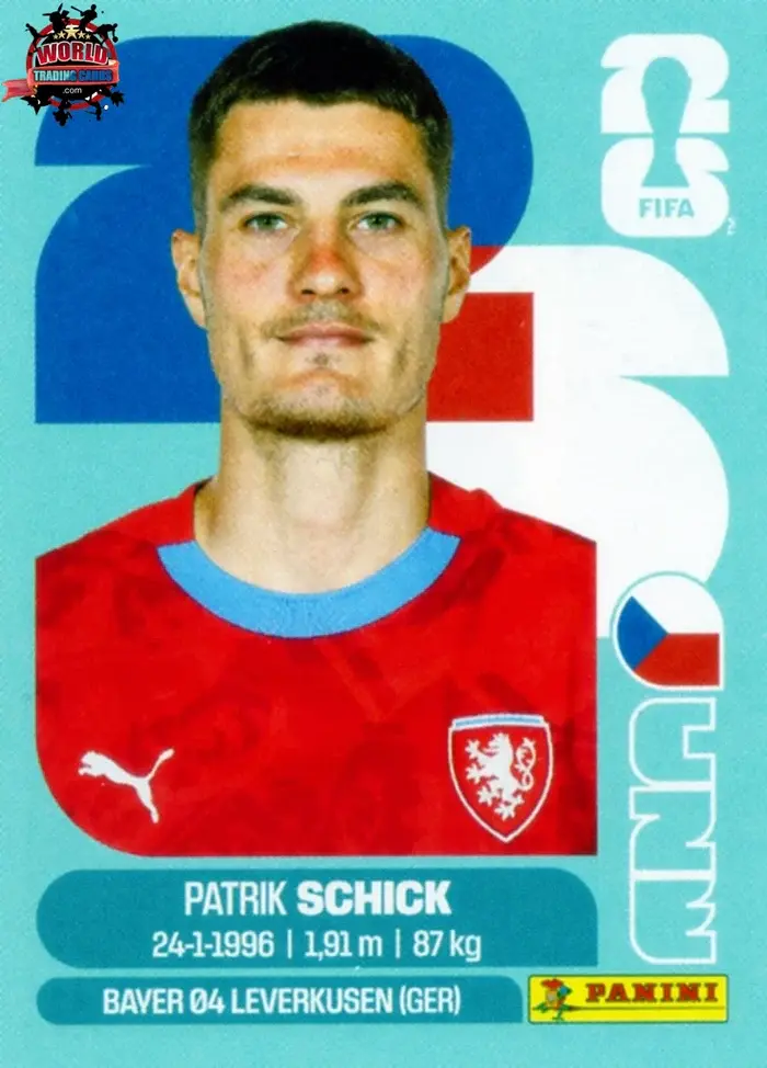 PANINI FIFA WORLD CUP 2026 CZE 20 PATRIK SCHICK STICKER