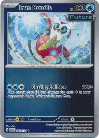 Iron Bundle - 055/191 - Uncommon Reverse Holo Scarlet & Violet: Surging Sparks Reverse Singles
