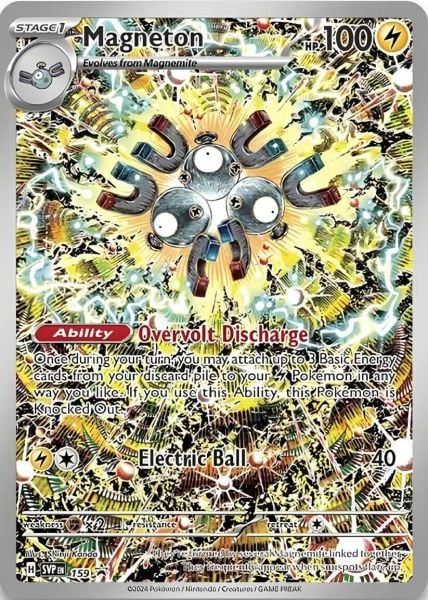 Magneton SVP 159 | Scarlet & Violet Surging Sparks Black Star Promo | Sealed