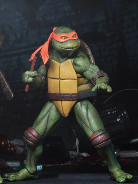 TMNT 1990 Michelangelo 7 Inch Action Figure Teenage Mutant Ninja Turtles