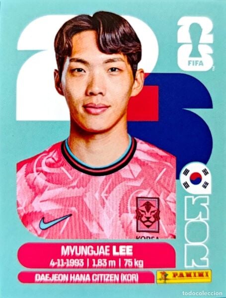 PANINI FIFA WORLD CUP 2026 KOR 9 MYUNGYANG LEE STICKER