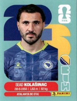 PANINI FIFA WORLD CUP 2026 BIH 4 SEAD KOLASINAC STICKER