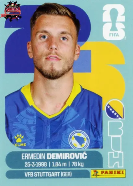 PANINI FIFA WORLD CUP 2026 BIH 17 ERMEDIN DEMIROVIC STICKER
