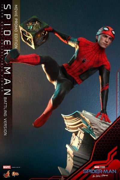 Spider-Man (Battling Version) Movie Promo Edition Sixth Scale Figure Marvel Comics / Spider-Man: No Way Home Movie Masterpiece Series MMS 625 - Hot Toys