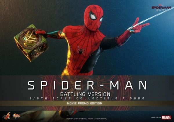 Spider-Man (Battling Version) Movie Promo Edition Sixth Scale Figure Marvel Comics / Spider-Man: No Way Home Movie Masterpiece Series MMS 625 - Hot Toys