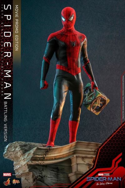 Spider-Man (Battling Version) Movie Promo Edition Sixth Scale Figure Marvel Comics / Spider-Man: No Way Home Movie Masterpiece Series MMS 625 - Hot Toys