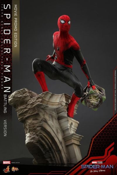 Spider-Man (Battling Version) Movie Promo Edition Sixth Scale Figure Marvel Comics / Spider-Man: No Way Home Movie Masterpiece Series MMS 625 - Hot Toys