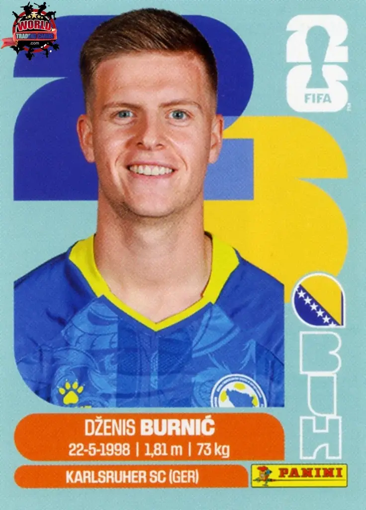 PANINI FIFA WORLD CUP 2026 BIH 14 DZENIS BURNIC STICKER
