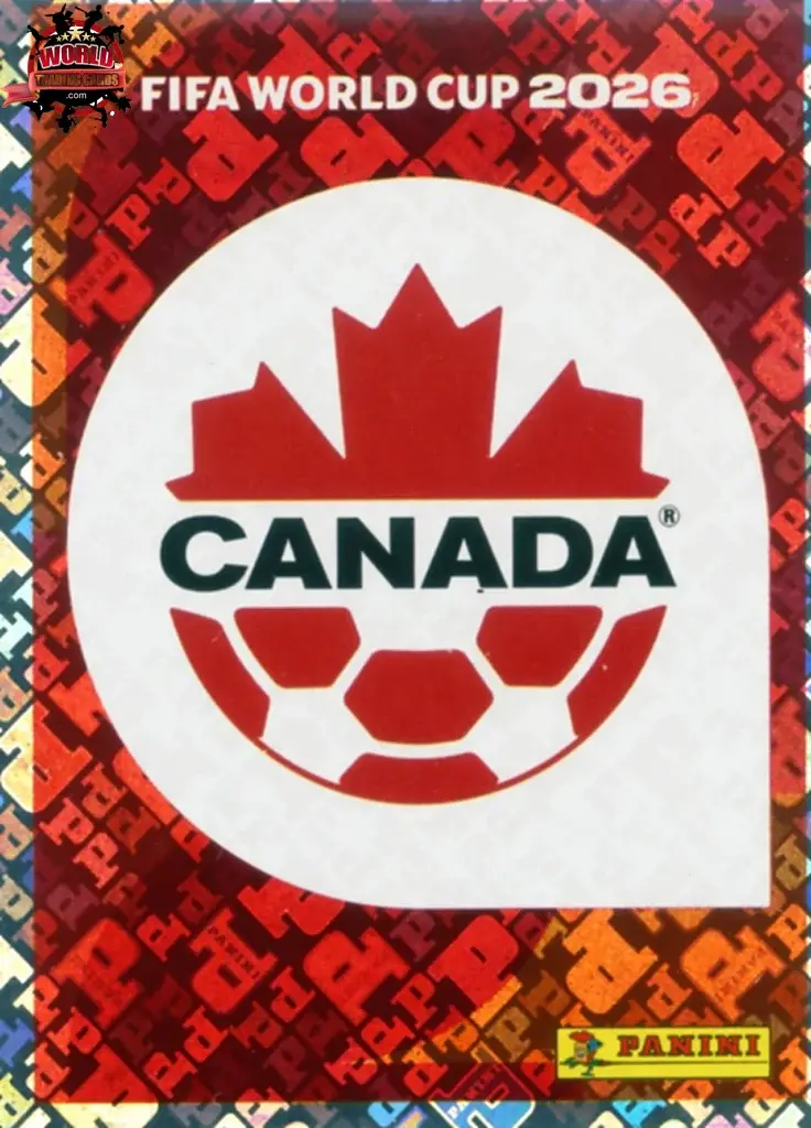 PANINI FIFA WORLD CUP 2026 CAN 1 CANADA TEAM LOGO STICKER