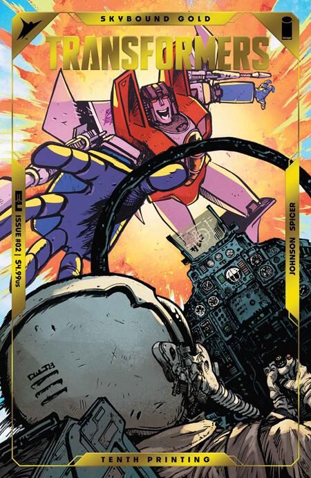 TRANSFORMERS #2 10TH PTG CVR B JAY ANACELTO & ROMULO FAJARDO JR EMBOSS & GOLD FOIL VAR