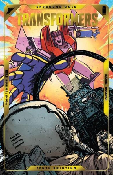 TRANSFORMERS #2 10TH PTG CVR B JAY ANACELTO & ROMULO FAJARDO JR EMBOSS & GOLD FOIL VAR