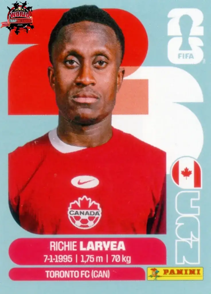 PANINI FIFA WORLD CUP 2026 CAN 6 RICHIE LARVEA STICKER