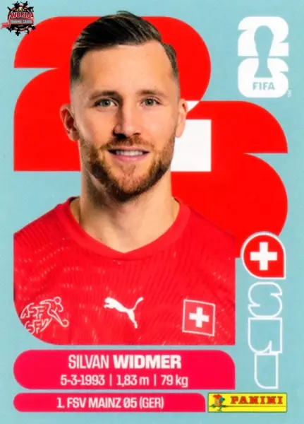PANINI FIFA WORLD CUP 2026 SUI 8 SILVAN WIDMER STICKER
