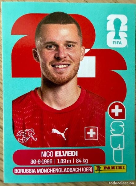 PANINI FIFA WORLD CUP 2026 SUI 6 NICO ELVEDI STICKER