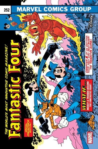 FANTASTIC FOUR #4 ANDREA FRECCERO DISNEY WHAT IF? FANTASTIC FOUR HOMAGE VARIANT