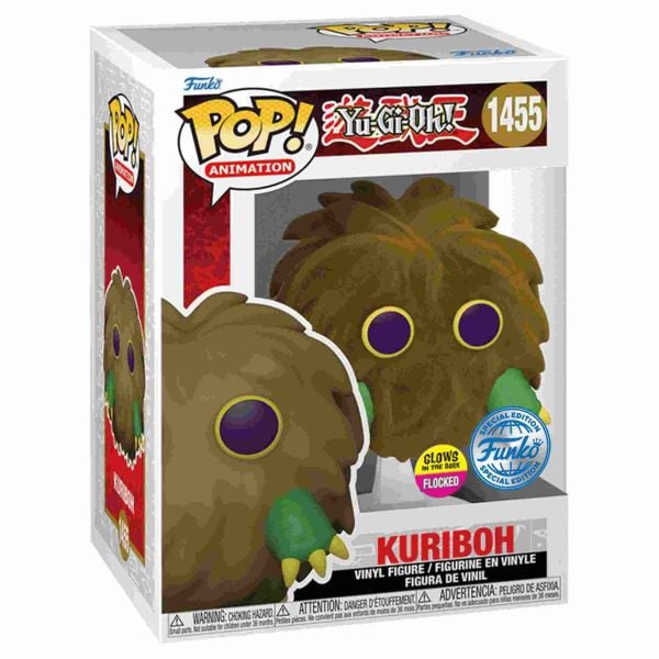 Funko POP Yu-Gi-Oh Kuriboh Flocked and Glows in The Dark