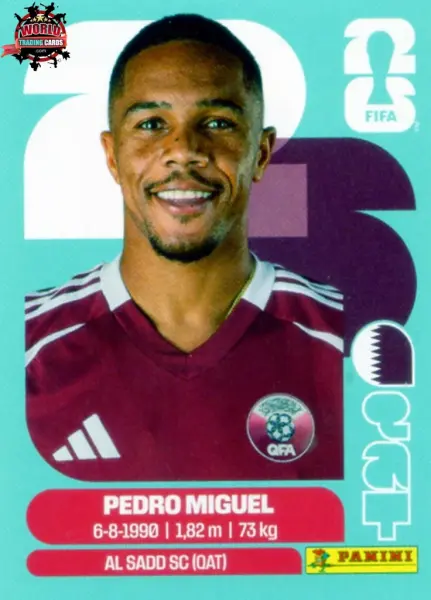 PANINI FIFA WORLD CUP 2026 QAT 7 PEDRO MIGUEL STICKER