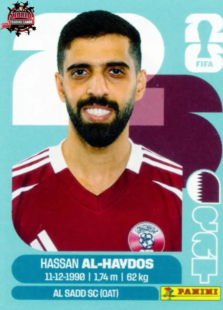 PANINI FIFA WORLD CUP 2026 QAT 16 HASSAN AL-AYDOS STICKER