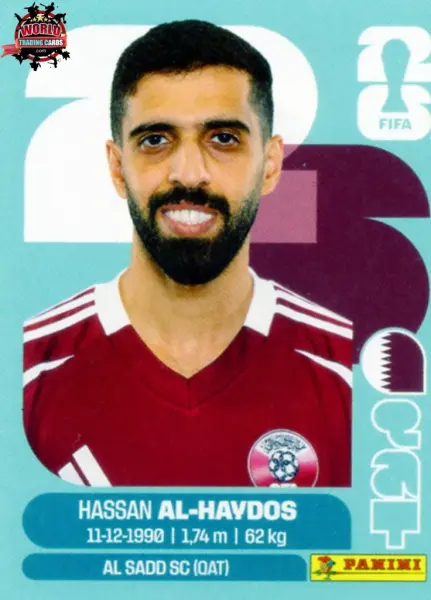 PANINI FIFA WORLD CUP 2026 QAT 16 HASSAN AL-AYDOS STICKER
