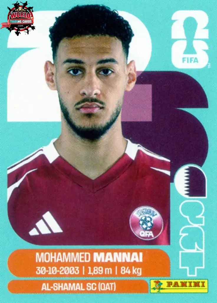 PANINI FIFA WORLD CUP 2026 QAT 9 MOHAMMED MANNAI STICKER
