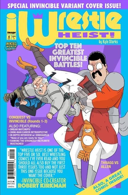 WRESTLE HEIST #4 (OF 5) CVR B KYLE STARKS INVINCIBLE TEAM UP VAR (MR)