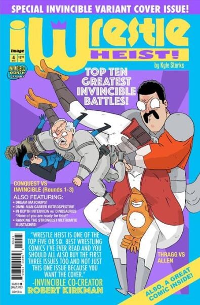 WRESTLE HEIST #4 (OF 5) CVR B KYLE STARKS INVINCIBLE TEAM UP VAR (MR)