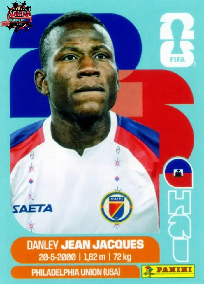 PANINI FIFA WORLD CUP 2026 HAI 11 DANLEY JEAN JACQUES STICKER