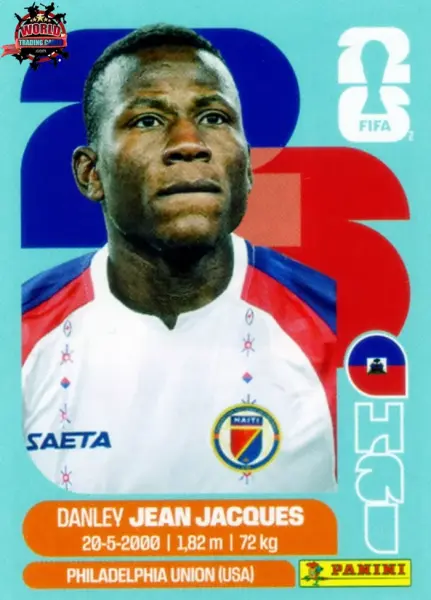 PANINI FIFA WORLD CUP 2026 HAI 11 DANLEY JEAN JACQUES STICKER