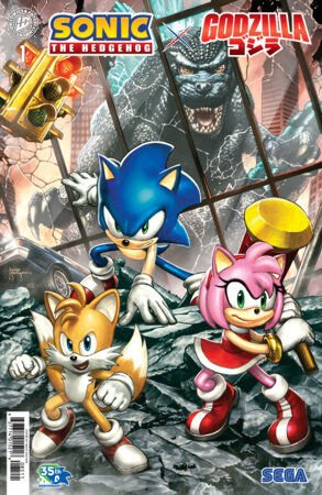 Sonic the Hedgehog x Godzilla #1 Variant E (Suayan) - PRE ORDER