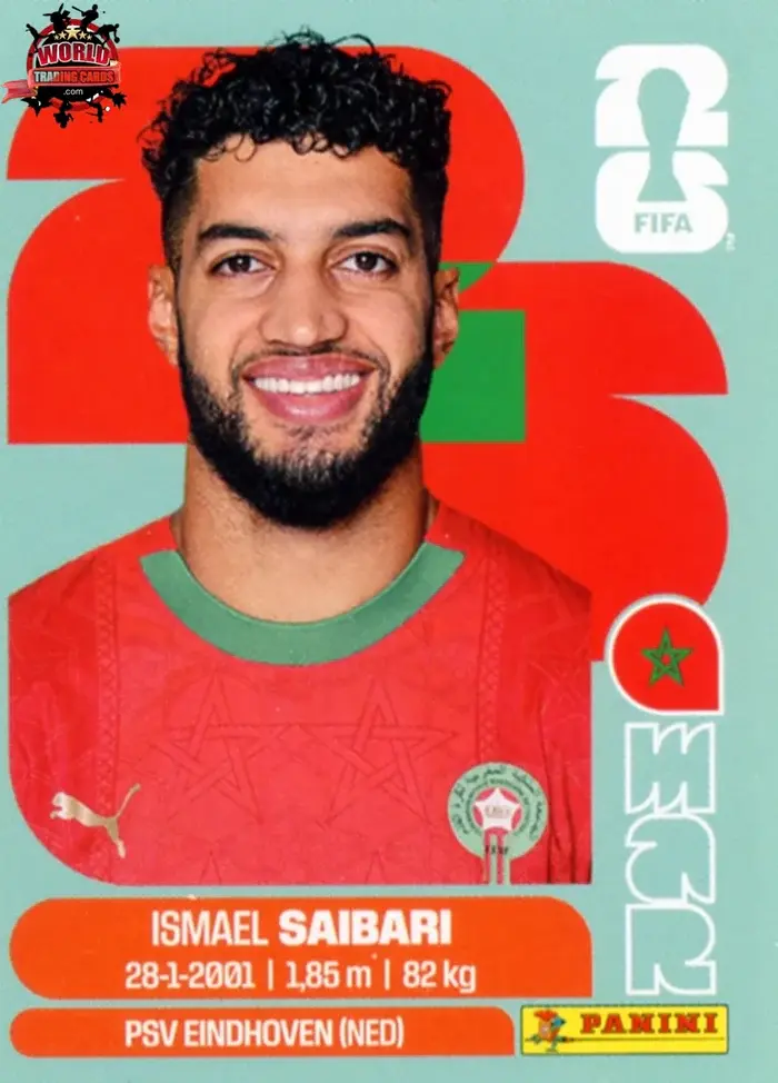 PANINI FIFA WORLD CUP 2026 MAR 15 ISMAEL SAIBARI STICKER