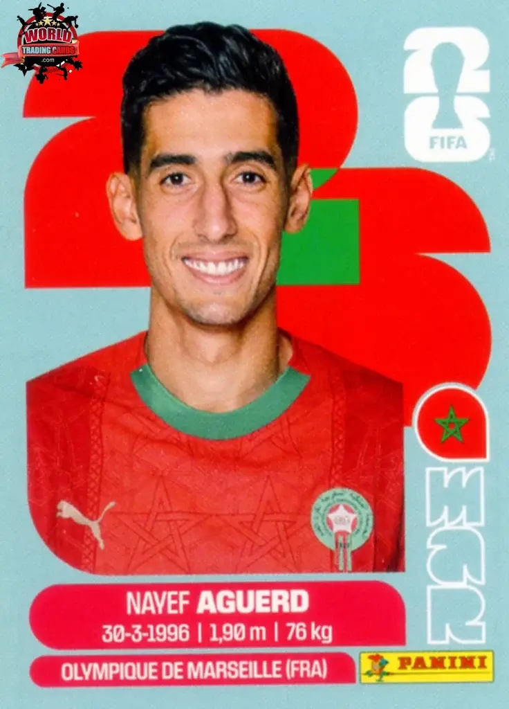 PANINI FIFA WORLD CUP 2026 MAR 6 NAYEF AGUERO STICKER