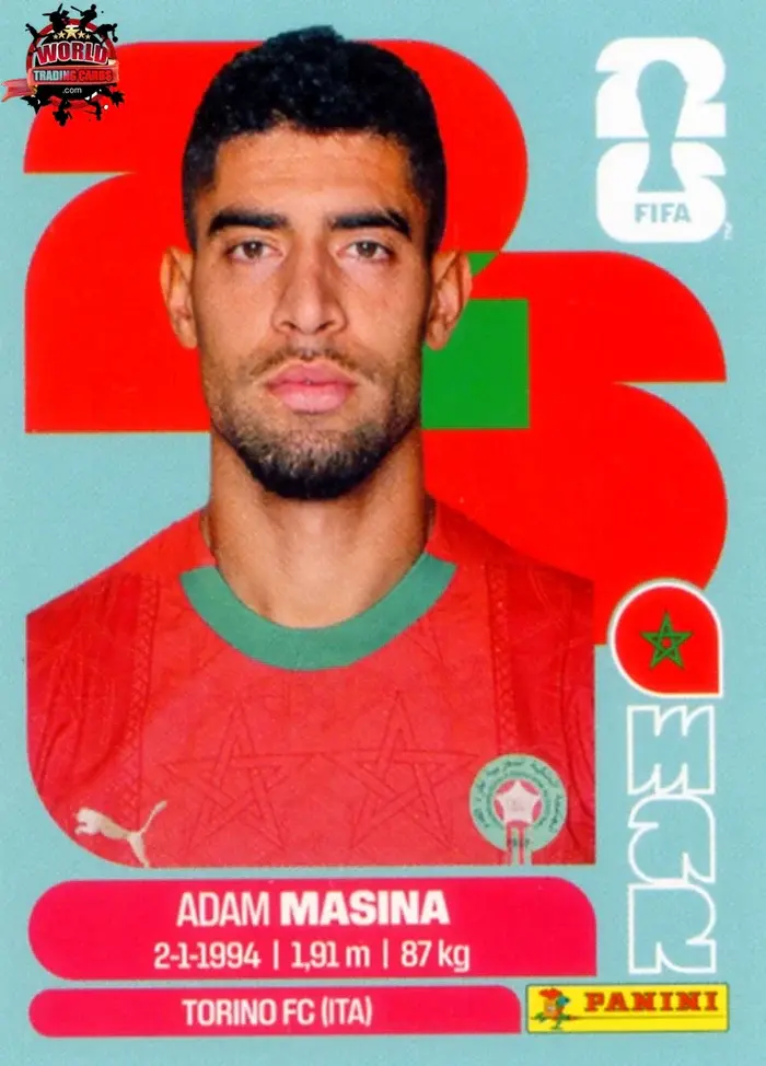 PANINI FIFA WORLD CUP 2026 MAR 9 ADAM MASSINA STICKER