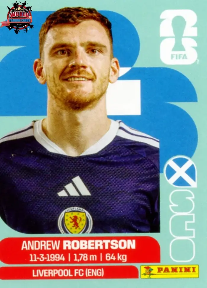 PANINI FIFA WORLD CUP 2026 SCO 6 ANDREW ROBERTSON LOGO STICKER