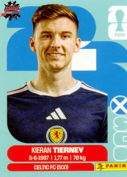 PANINI FIFA WORLD CUP 2026 SCO 4 KIERAN TIERNEY STICKER