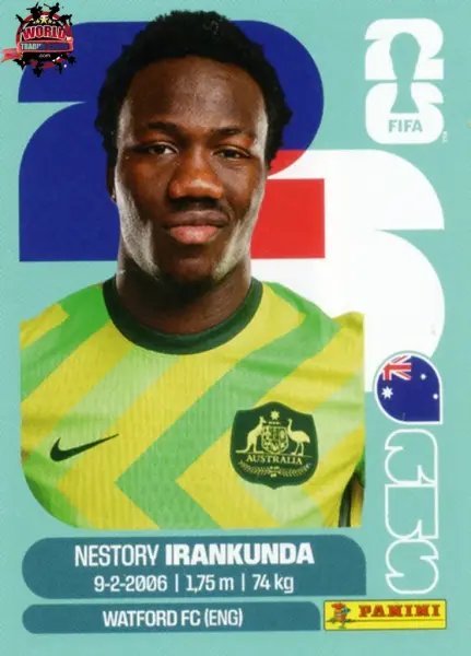 PANINI FIFA WORLD CUP 2026 AUS 19 NESTORY IRANKUNDA STICKER