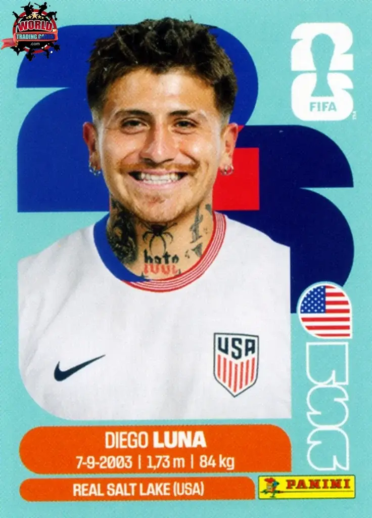 PANINI FIFA WORLD CUP 2026 USA 14 DIEGO LUNA STICKER