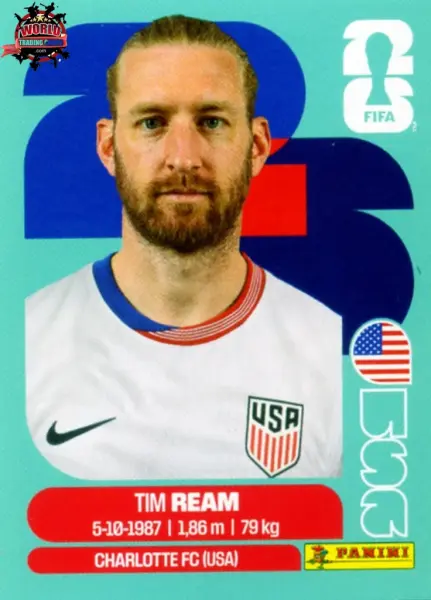PANINI FIFA WORLD CUP 2026 USA 4 TIM REAM STICKER