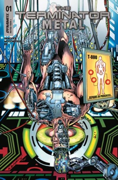 TERMINATOR METAL #1 CVR B BOB LAYTON VAR