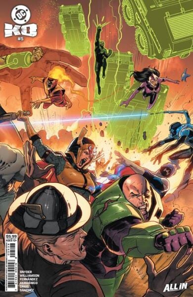 DC K.O. #1-#2-#3-#4-#5 (OF 5) Fourth Printing Cvr B Javi Fernandez Connecting Card SET
