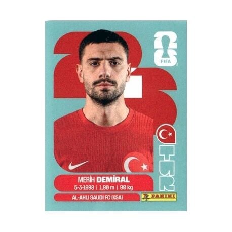 PANINI FIFA WORLD CUP 2026 TUR 7 MERİH DEMİRAL STICKER