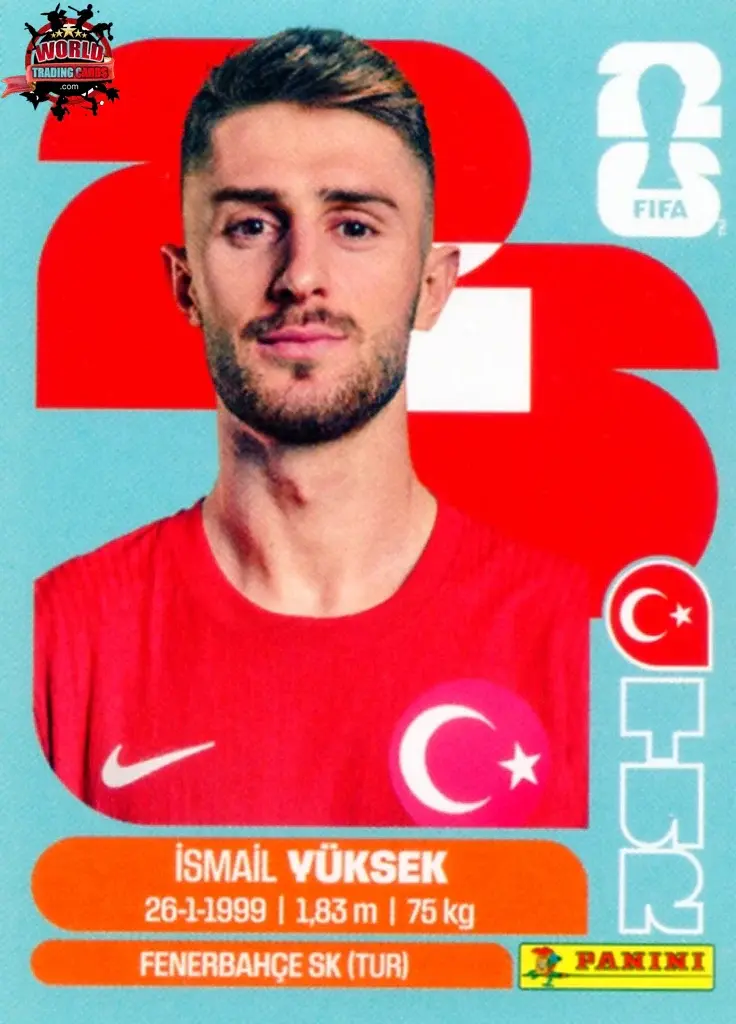 PANINI FIFA WORLD CUP 2026 TUR 10 İSMAİL YÜKSEK STICKER