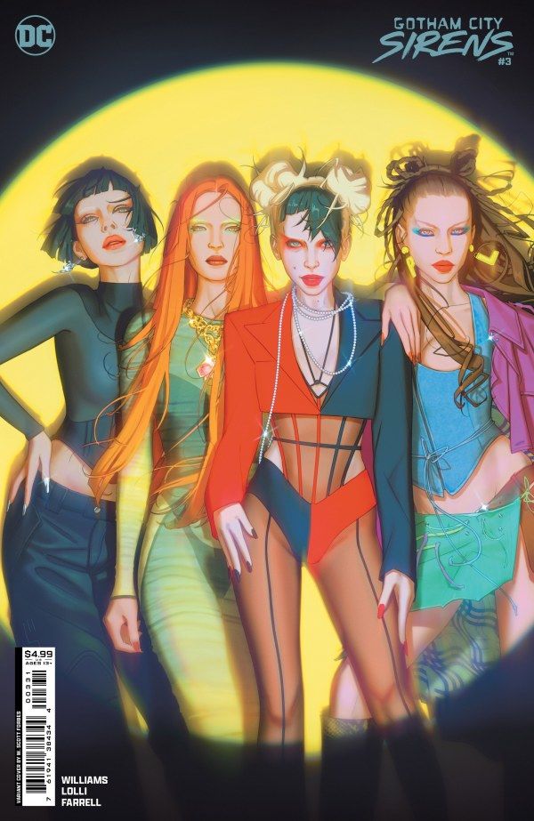 Gotham City Sirens #3 Cover B W. Scott Forbes Card Stock Variant