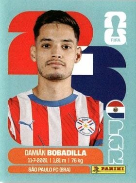 PANINI FIFA WORLD CUP 2026 PAR 11 DAMIAN BOBADILLA STICKER