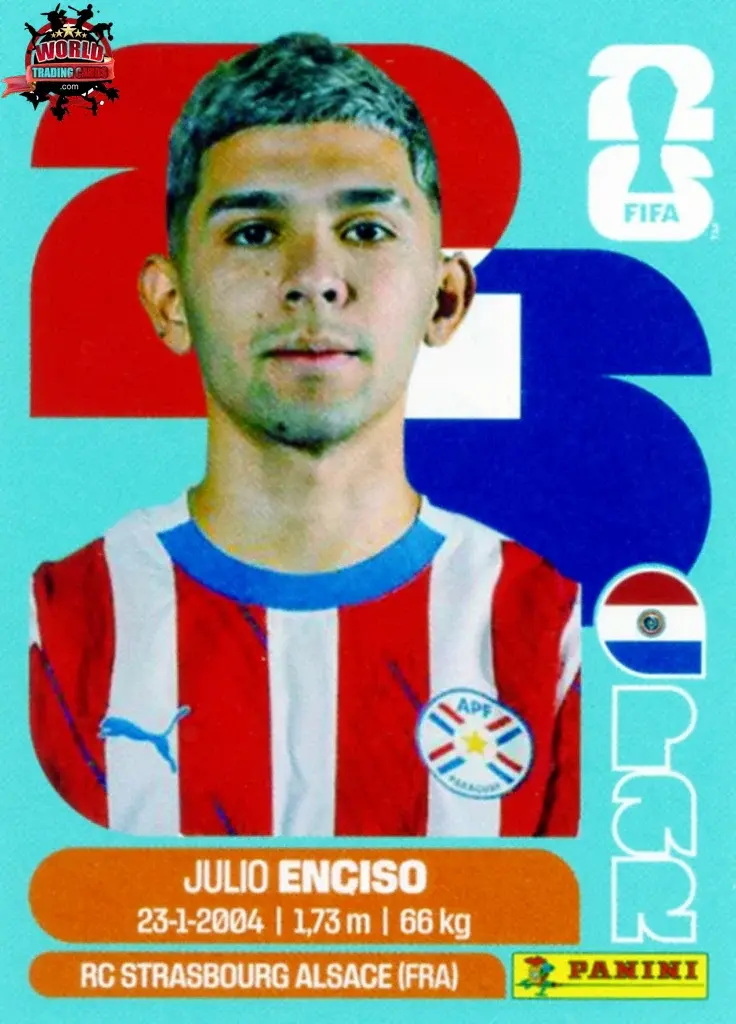 PANINI FIFA WORLD CUP 2026 PAR 15 JULIO ENCISO STICKER
