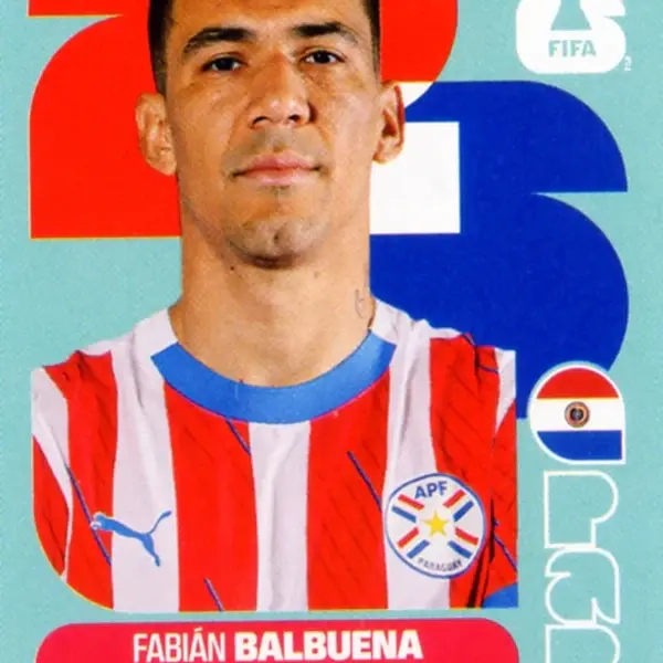PANINI FIFA WORLD CUP 2026 PAR 5 FABIAN BALBUENA STICKER