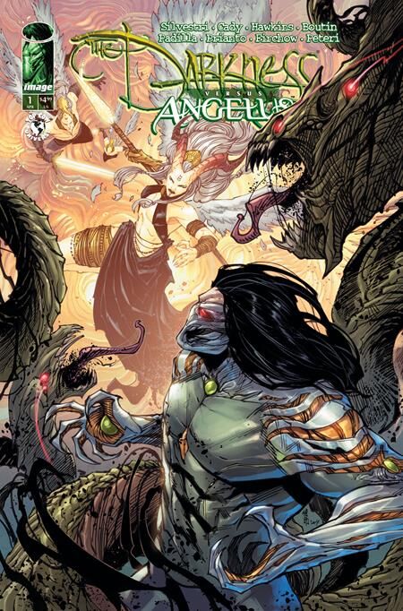 DARKNESS VS ANGELUS (ONE SHOT) CVR A GIUSEPPE CAFARO & ARIF PRIANTO