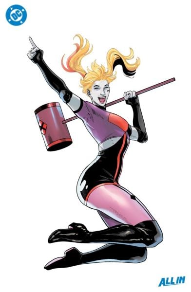 Harley Quinn #44 Cover E Daniel Sampere All In Foil Card Stock Virgin Variant